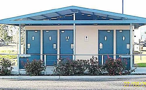 SDRC advises the new Leslie Park toilet will be “essentially the same” as the one in Warwick’s Rotary Park. SDRC advises the new Leslie Park toilet will be “essentially the same” as the one in Warwick’s Rotary Park.